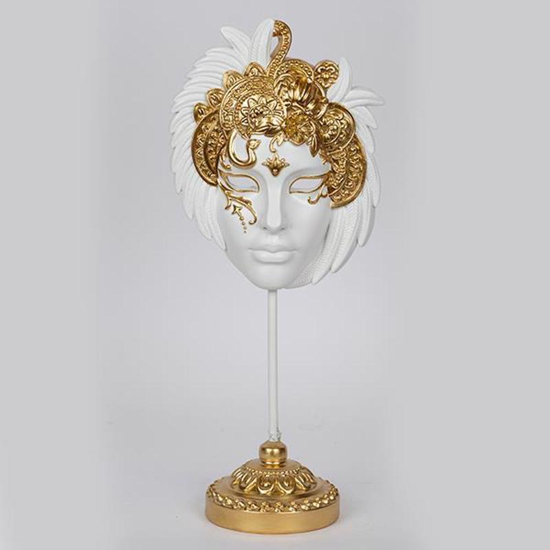 ESTHETI home Επιτραπέζιο Διακοσμητικό Μάσκα Resin Γκρι/